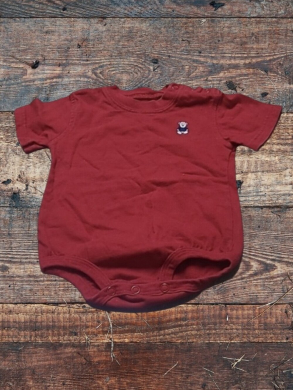 LITTLE BOY'S CARTER'S TEDDY BEAR ONESIE - Picture 6 of 7